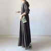 Long Solid Plus Long Casual Beautiful [BXINF] Women's Dress, Color, Size, Figure-Flattering, Slimming, Sleeve, Dress, Spring, Autumn, Outings,