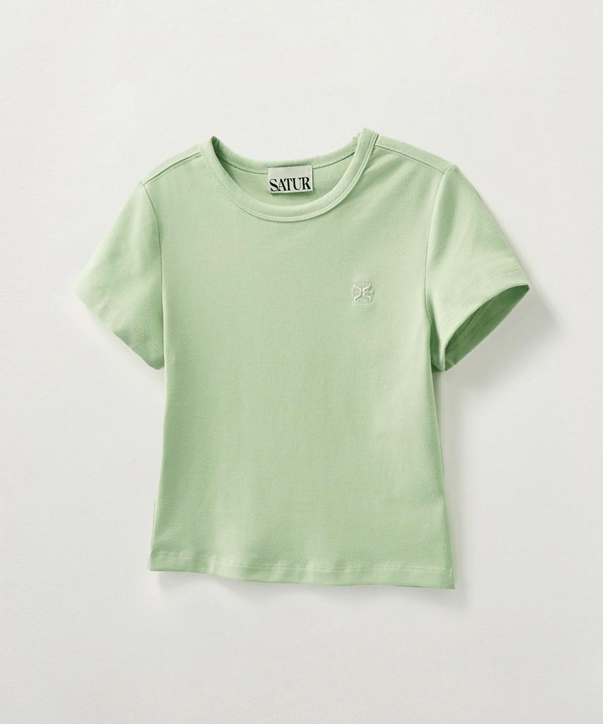 Seteo (W) Essential Basic Logo Short Sleeve T-Shirt Mint