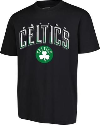 NBA Boston Celtics Men's T-Shirt Arched Plexi Short Sleeve Tee Shirt, XX-Large, Black
