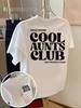 Cool Auntie Club Proud Members Fashion Printed  Unisexs SpringSummer Trendy Printed Tshirt Fashion Items