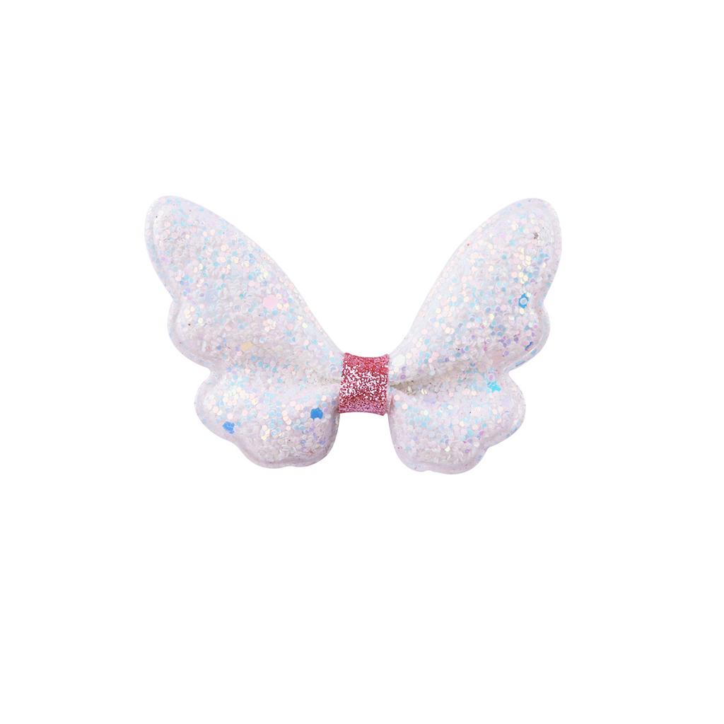 Glitter Mini Butterfly Hair Clips for Baby Girls Sparkly Colorful Hair Accessories Women Cute Small Tiny Clips Hair Accessories
