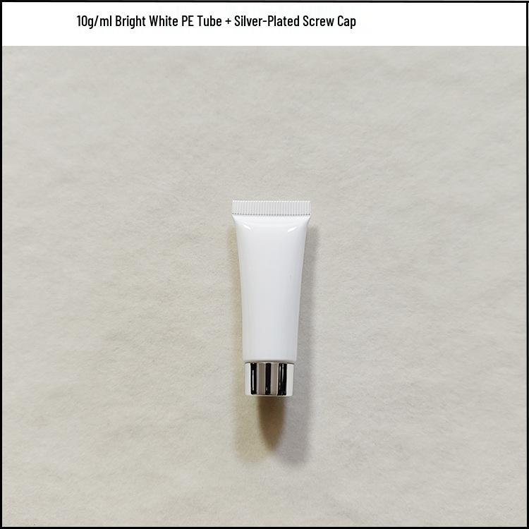 In Stock 10g Eye Cream Empty Tube - Milky White Refillable Skincare Cosmetics Packaging 
