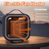 3 Heat Setting Portable Automatic Winter Warmer Heater Fan Electric Heater Warm Air Fan Christmas Safety Cut-off 1000W