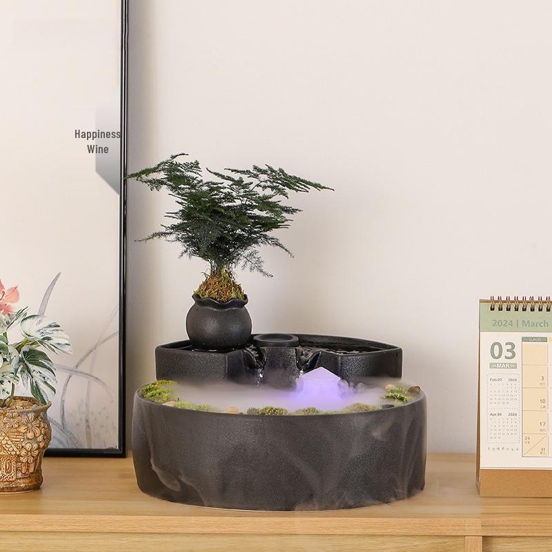 Feng Shui Flowing Water Ball Fountain for Living Room or Desktop Decor