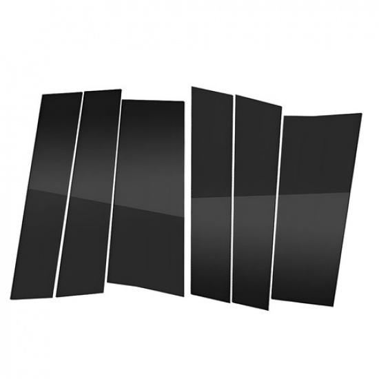 6Pcs Black Pillar Posts For Honda Odyssey 2011-2017 Door Trim Piano Cover Kit