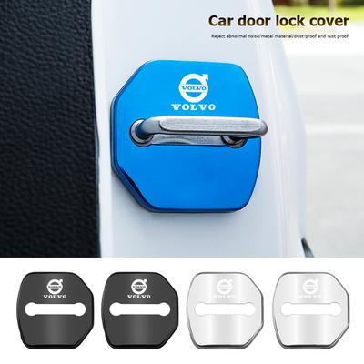 4 Stück Edelstahl Auto Türschlossabdeckung Rostbeständige Zubehörteile Für Volvo XC90 V90 V60 XC60 V40 EC40 EX40 S80 S60 S90 C40 XC40 V