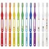 L APIS: Children's Toothbrush, Happy Color, 12 Colors, Dental-Recommended, Elementary School, Made In Japan, Junior Name, Eco-Wrapped, 12 Pencils, LA-