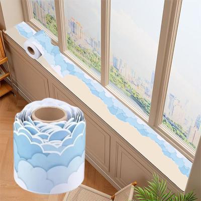 1 10m/393.7inch Roll Self-adhesive Border Decorative Wall Sticker, Beautifying the Edges of the Wall, DIY Decorative Sticker
