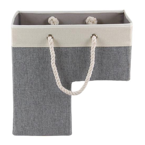 Basket Handle Large Portable Cotton Rope Foldable Stair Capacity Heavy Duty Fabric Carpeted Wooden