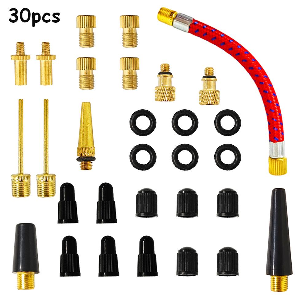 Plastic Bicycle Valve Adapter Set High Quality Gold Copper Bicycle Pump Bike Valve Set Bicycle