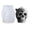 Skeleton Head Shape Silicone Molds for Handmade Candle Soap Easy Demolding Multipurpose Silicone Mould for Resin Casting
