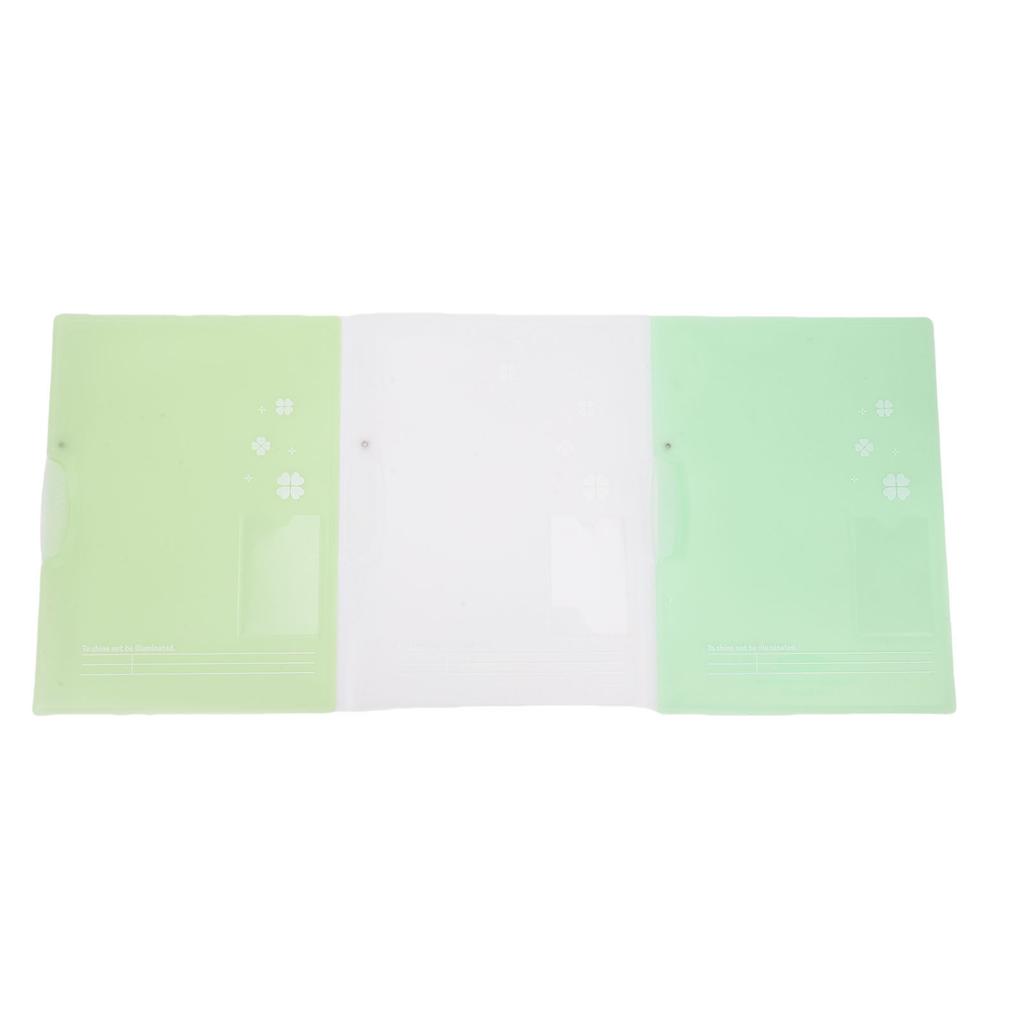 3 Pcs Report Cover with Clip 40 Sheet Capacity Clear Thickened PP File Folder for A4 and Letter Size Paper