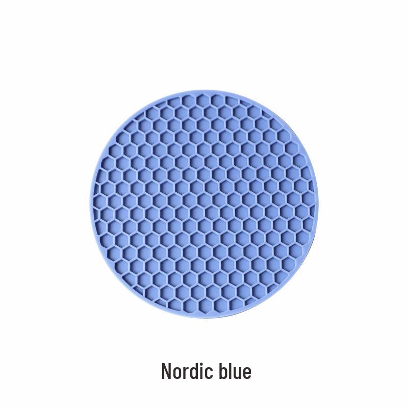 Honeycomb Silicone Coaster - Non-slip, High-Temperature Resistant, Waterproof Heat Insulation Pad
