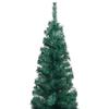 VidaXL Sapin de Noël artificiel mince avec support Vert 120 cm PVC