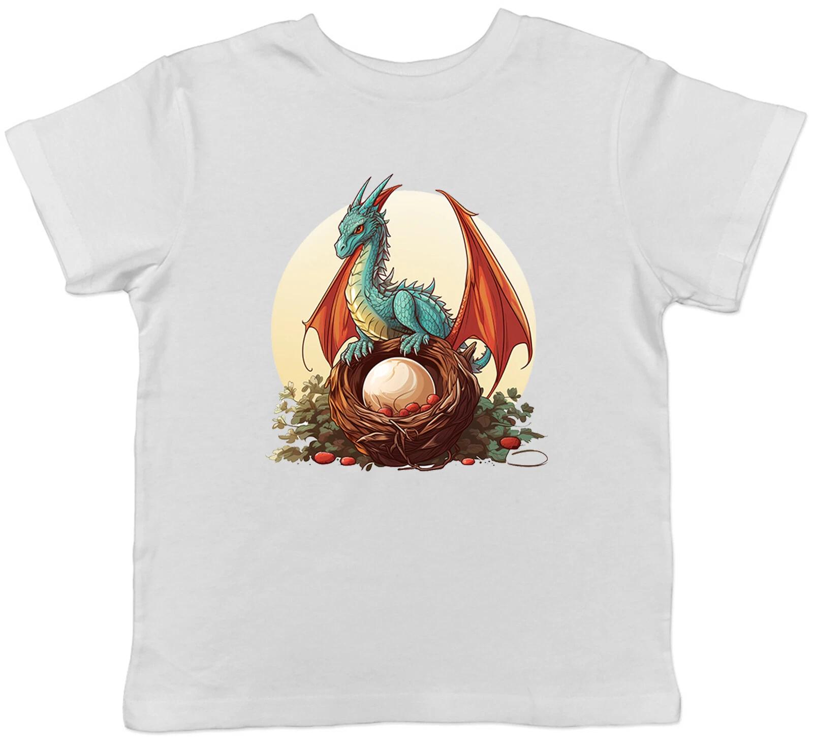 Mythical Dragon Kids T-Shirt Fantasy Mystical Nest Egg Childrens Boys Girls Gift 160