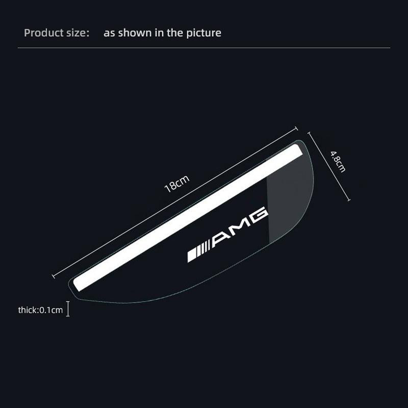 2Pcs Car Rearview Mirror Rain Cover Eyebrows Auto Accessories For Mercedes Benz AMG W204 W205 W203 W211 W212 W213 W201 W210 W124 GC3