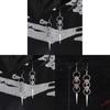 Skull Earring Punk Style Alloy Dangle Jewelry For Women