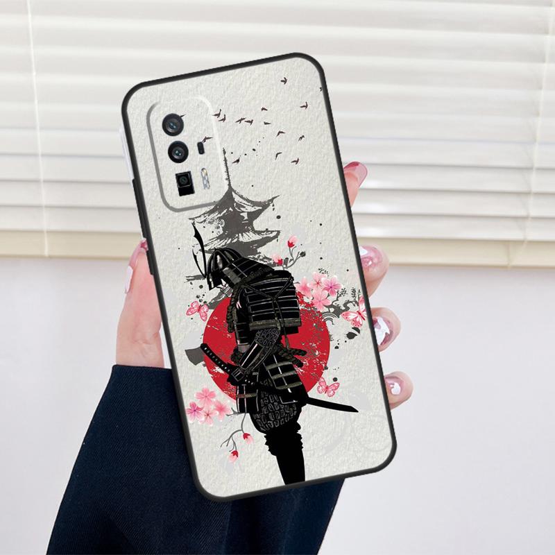 Samurai Warrior Cover For Xiaomi 15 14 13 Ultra 11T 12T 13T 14T Pro POCO X7 Pro X3 X5 X6 M6 F5 F6 Pro Case