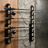 WallInstalled Fishing Rod Rack Acrylic Pole Storage Organizer Black Wall Mount for