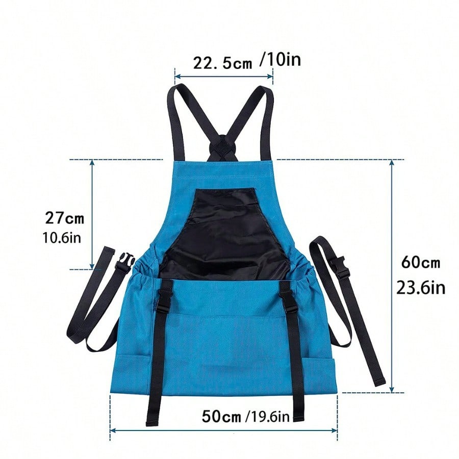 Grembiule da esterno con tasca grande grembiule da giardinaggio zaino portaoggetti grembiule per attrezzi borsa per la raccolta