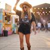 Women's Solid Denim Shorts High Waist Casual Jean Shorts with Frayed Hem and Distressed Detail Non-Stretch Fabric Summer Bottoms