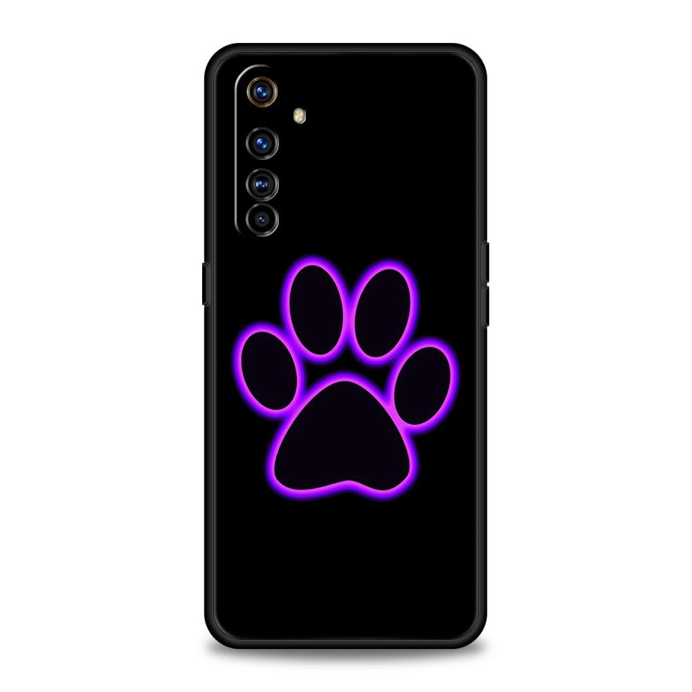 

Милый чехол для телефона Cat Dog Paw Love для Realme 12 11 10 9 8 5G 7 6 GT5 GT3 GT2 Pro Plus C21 C11 C25 C35 GT Neo 2 3 3T 5 Realme GT2 Pro