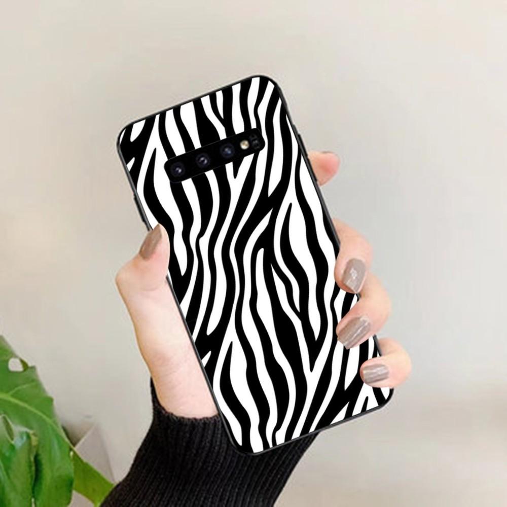 Fashion Zebra Print Phone Case For Samsung S 9 10 20 21 22 23 30 23plus Lite Ultra FE S10lite Fundas