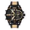 Diesel Mr. Daddy 2.0 Stainless Steel Watch - DZ7465, Black/Gold, One Size, Mr. Daddy 2.0 Stainless Steel Watch - DZ7465