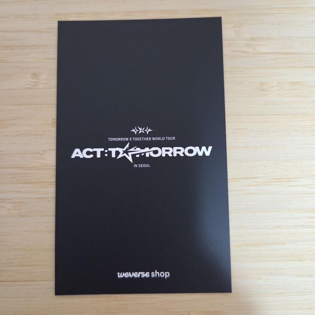 Used TXT ACT: TOMORROW Weverse GB Benefit Hueningkai