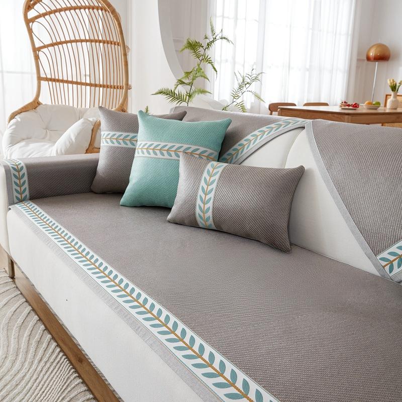 

Коврик из ротанга Argy Wormwood, подушка для дивана, летняя подушка для сиденья для лета, нескользящий чехол для дивана из ледяного шелка, подушка для сиденья, ледяная подушка 60*60cm