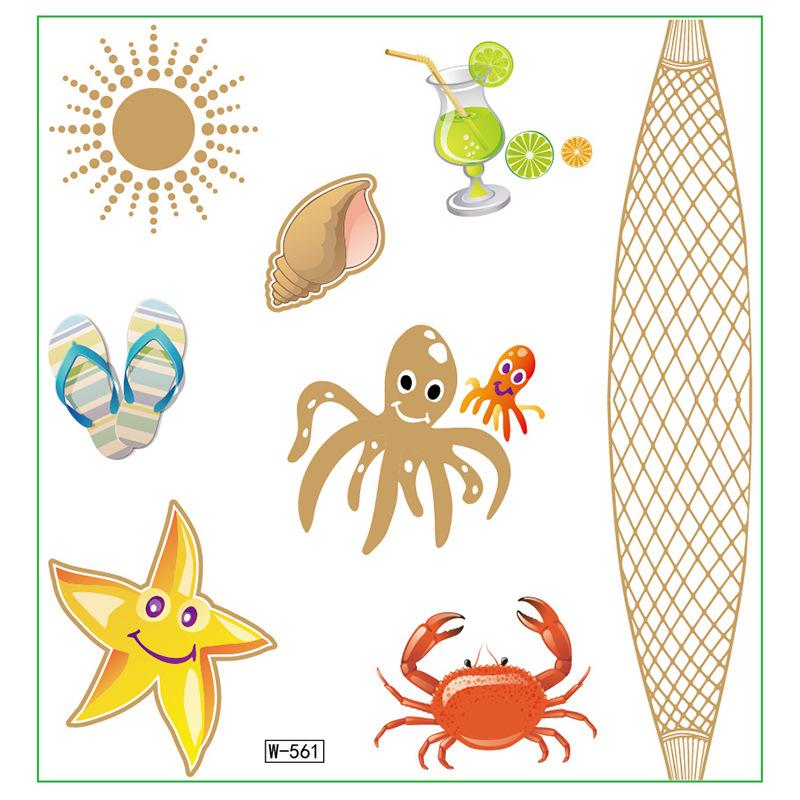 Campus Students Male And Female Tattoo Stickers Waterproof Tattoo Stickers Cartoon Butterfly Text Tattoos