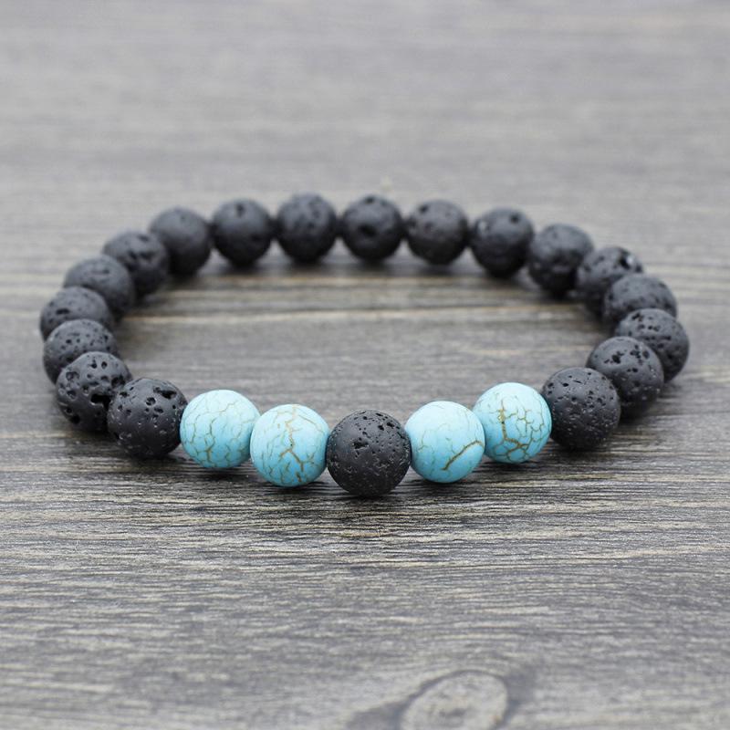 European 2021 Hot-Selling Lava Stone Yoga Bracelet