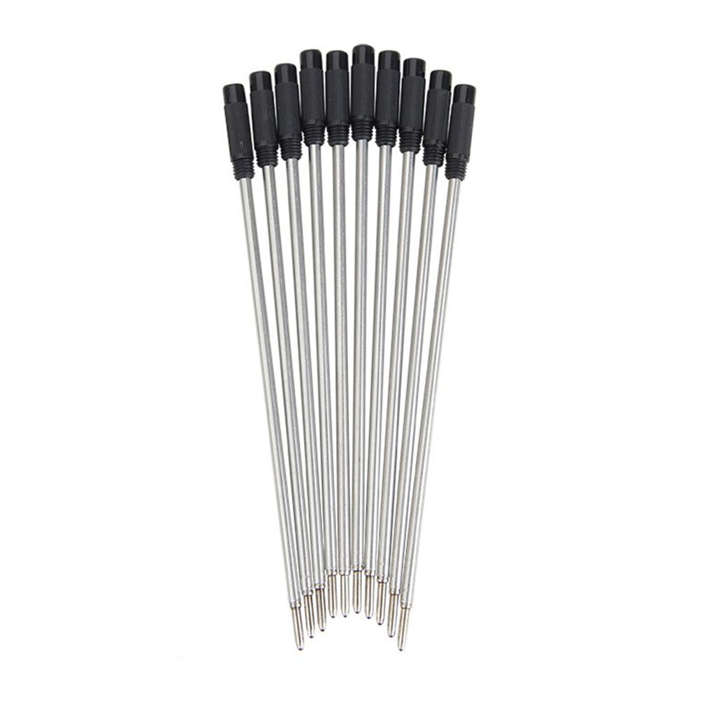 10Pcs Replaceable Ballpoint Pen Refills Ballpoint Metal Refills Metal Refill for Twist Action Ballpoint Pens 1.0mm Tip
