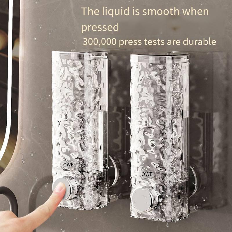 1Pcs Wall-Mounted Soap Dispenser Manual Home Bathroom Foam Squeeze Suction Cup Soap Dispenser Hotel Push-Type Soap Dispenser