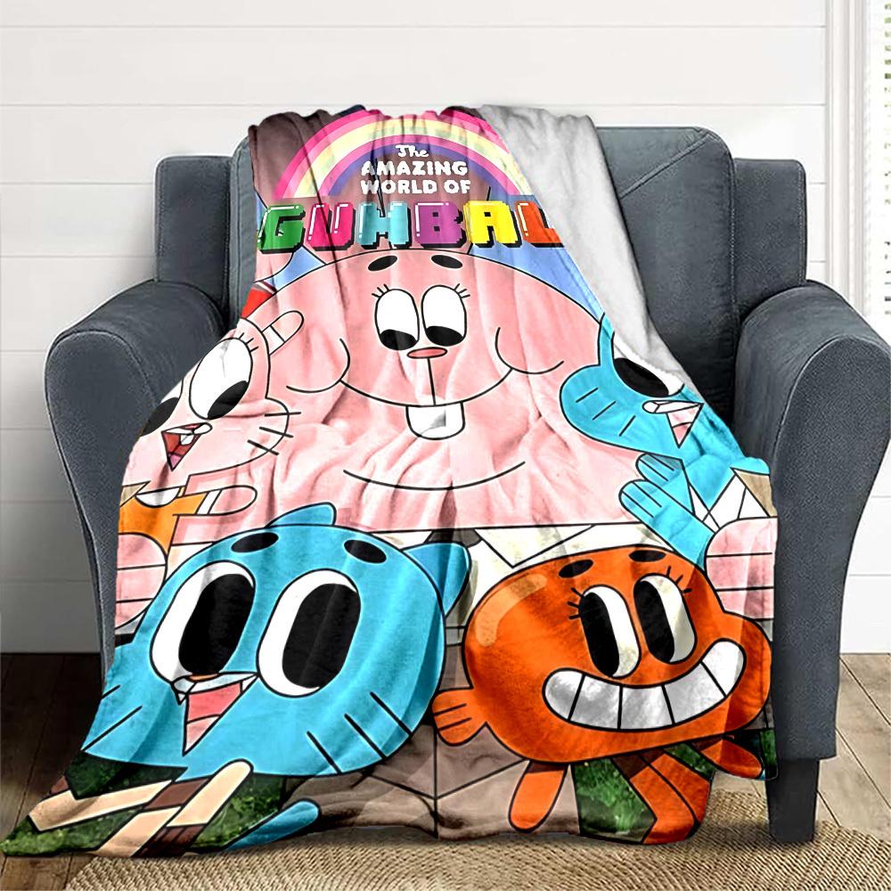 1pc Gumball Blanket Versatile for Couch, Office Bed