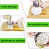 Can Strainer Stainless Steel Can Colander Vegetable Fruit Can Strainer for Beans Vegetables Fruit Tuna Universal