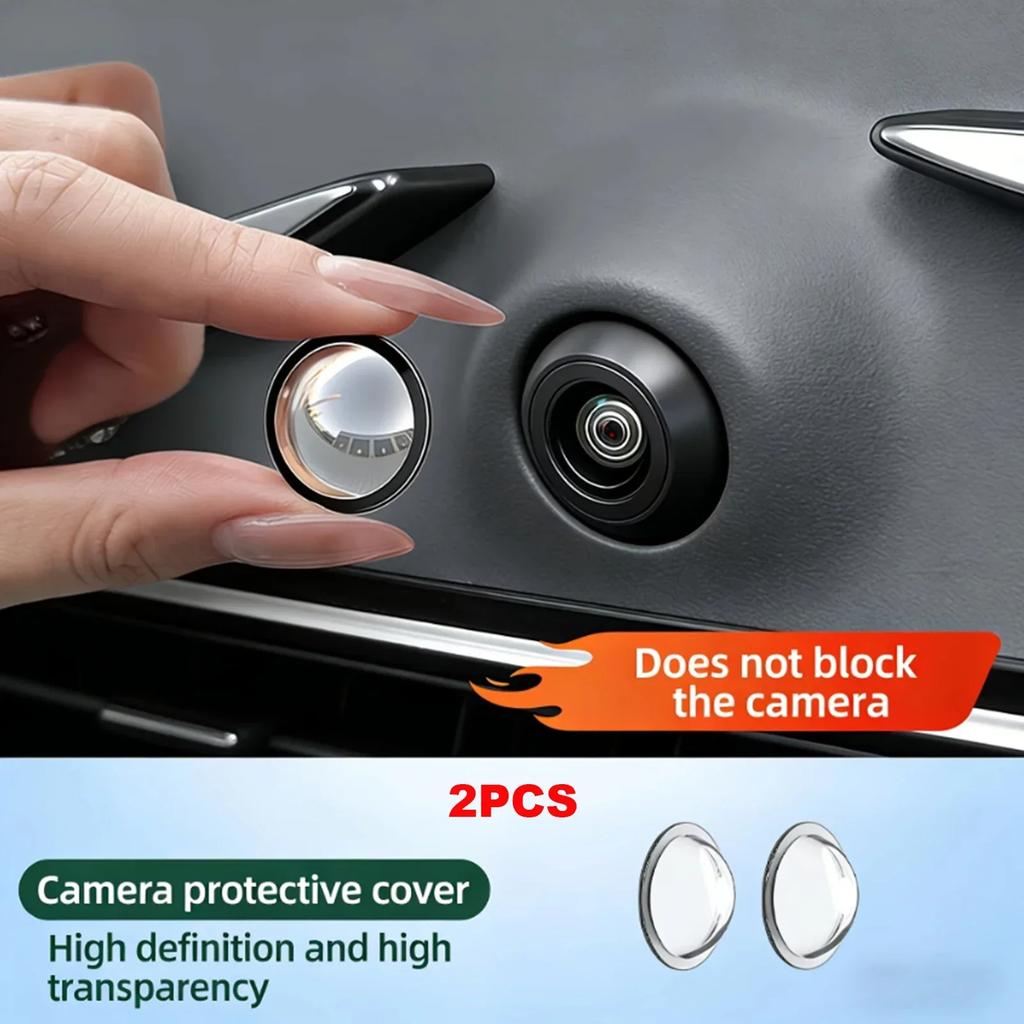 New Car Camera Lens 360 Panoramic Camera Protective Cover Anti-Scratch Dustproof Waterproof Parking Lens for Most SUV Sedan