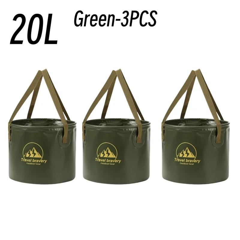 Durable Multi-functional Portable Basins Waterproof Collapsible Sink Bucket Travel Basin Camping Hiking Storage Bucket 10L/20L