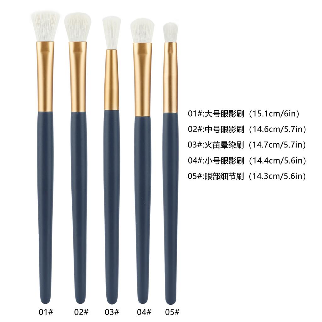5 blue eye brushes imitation wool set convenient beauty tools source batch