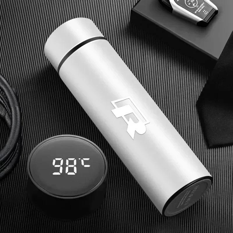 VW Car Vacuum Cup 304 Stainless Steel 500ML Thermos Mug For Volkswagen GTI Polo Golf Arteon Tiguan Touareg CC Amarok ID.3 ID.4 Ze9
