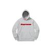 Chenille Hooded Sweatshirt 'Grey Red' Men's SUP-SS19-022