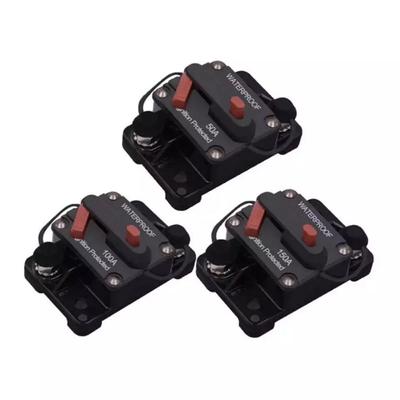 Disjoncteur 12-48 V CC, fusible de réinitialisation 30 A, 40 A, 50 A, 60 A, 70 A, 80 A, 100 A, 120 A, 150 A, 200 A, 250 A, 300 A, AMP pour voiture, bateau, voiture, étanche