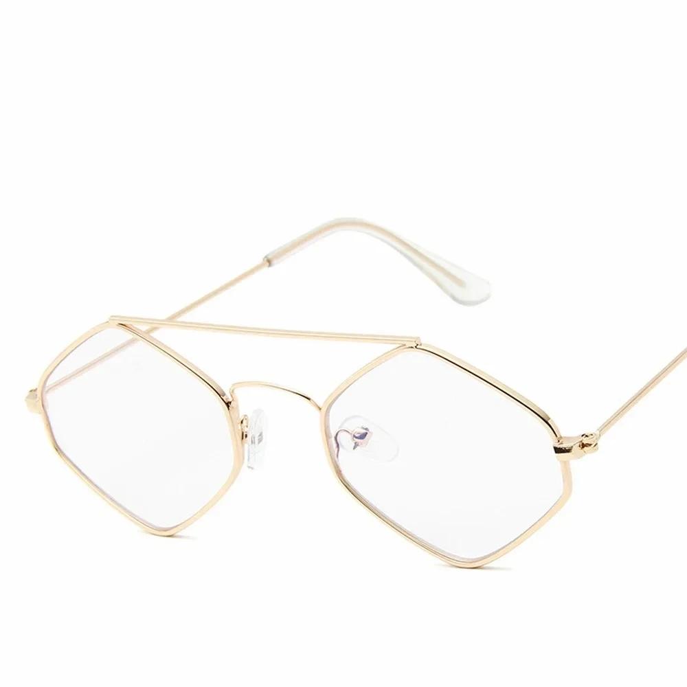 XaYbZc Polygonal Sunglasses Female Male Clear Color Summer Accessories Driving Sun Eyewear UV Protection 400 Protection Eyewear