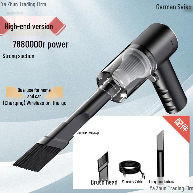 Dual-Use Handheld Car & Home Vacuum Cleaner with High Suction