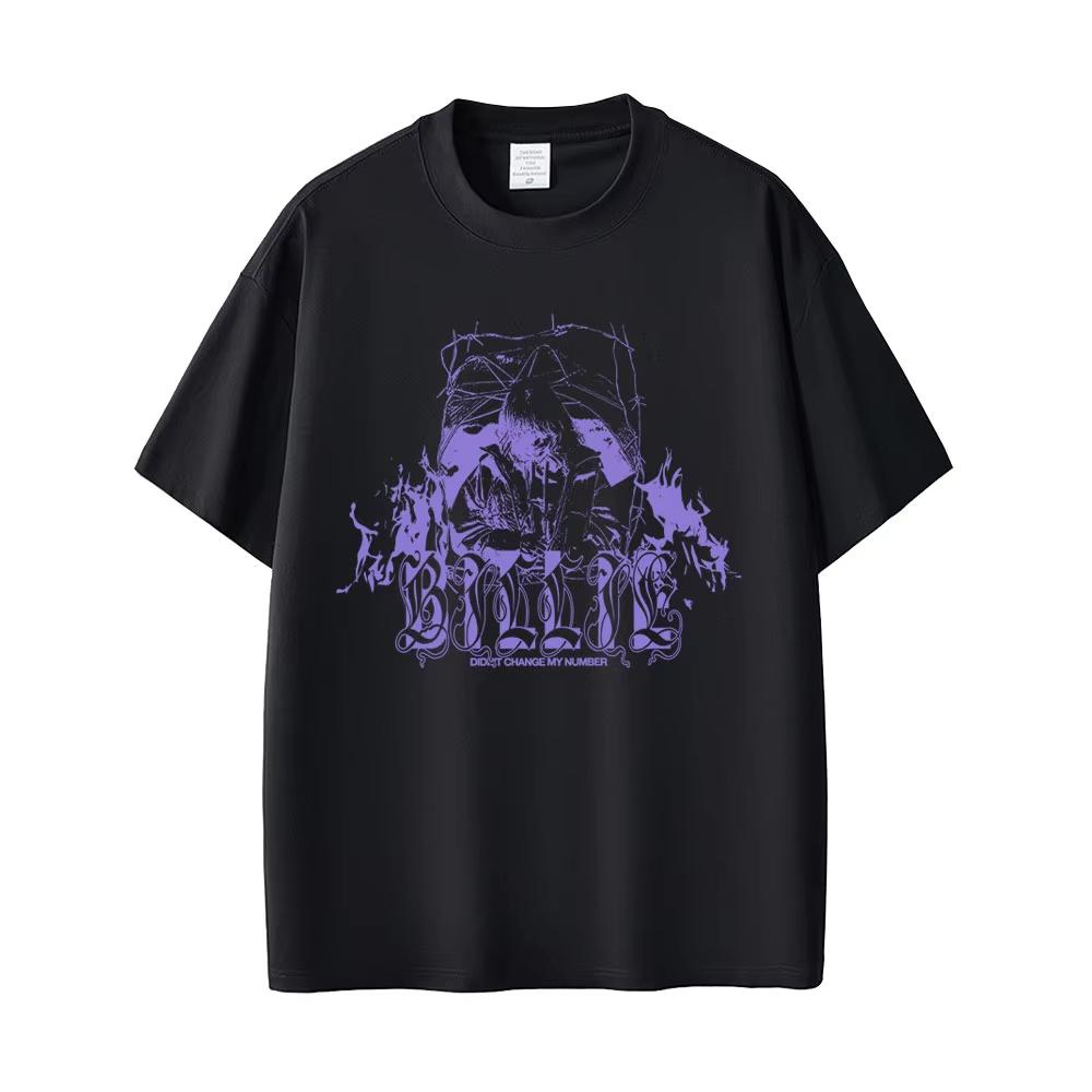 

Happier Than Ever I Didnt Change My Number Merch Tshirt Men Women Fashion Pop Music T Shirts Unisex Hip Hop Shortsleeved top XL