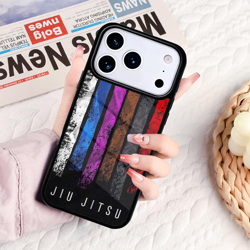 Coque de téléphone souple Judo Jiu Jitsu BJJ Pour IPhone 17 16e 15 14 13 12 11 Pro Max Air Mini Housse de protection souple