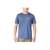 Nike Logo Print Breathable Sports Casual Short Sleeve T-Shirt Men Tops Blue FJ2372-491