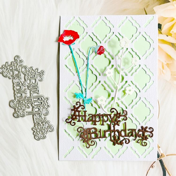 Decorative Embossing Die Cuts for Birthday Card Making DIY Scrapbooking Albums