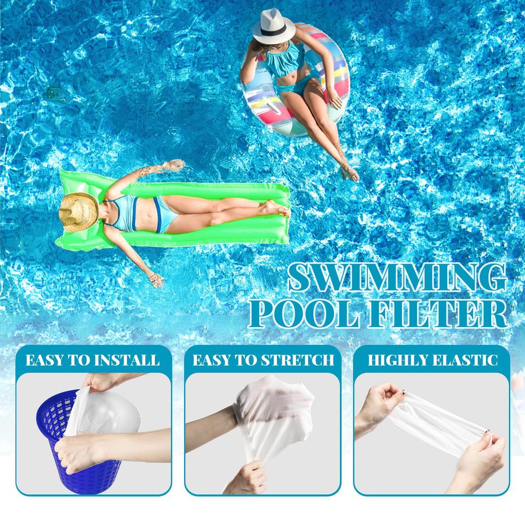 Pool Skimmer Socks Filte  30PCS Pool Socks Skimmer Cleaning Filter Cleans Debris,Leaves For In-Ground,Above Ground Pools
