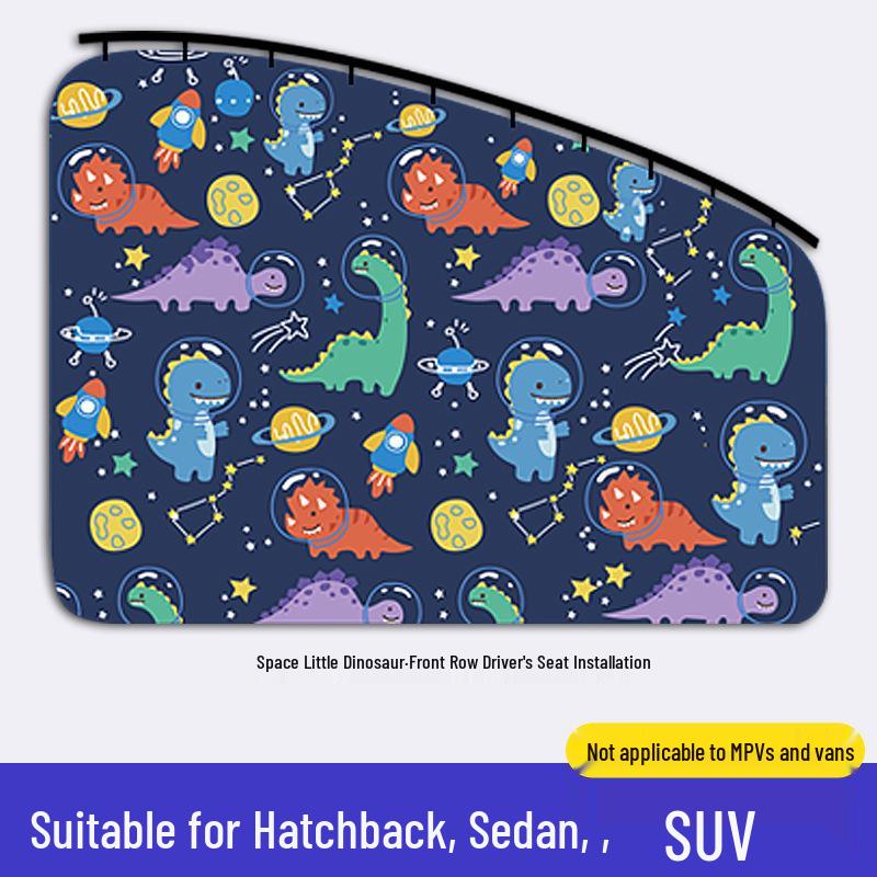 Car Sunshade Curtains: Blackout, Heat Insulation, Privacy, Cartoon Design